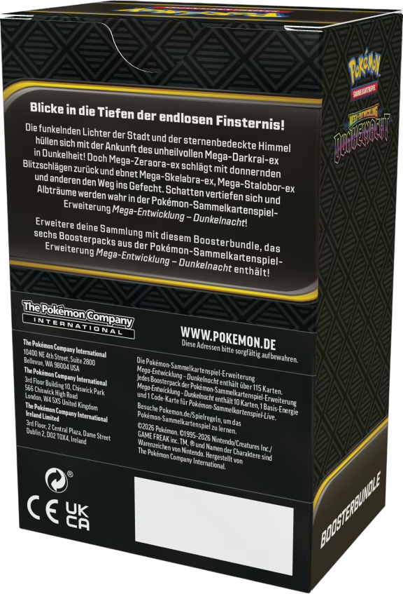 Pokemon Mega Entwicklung Dunkelnacht Booster Bundle Deutsch