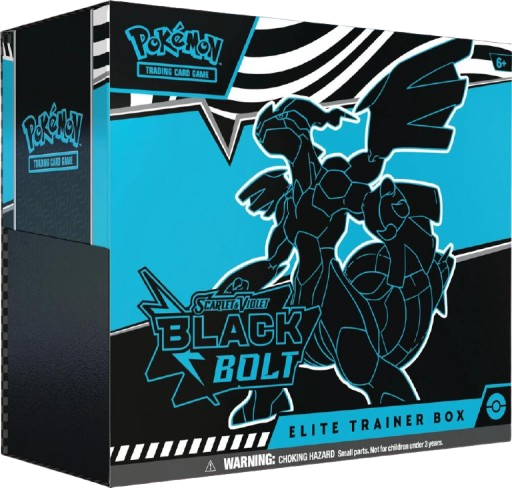 Pokemon Karmesin & Purpur Schwarze Blitze Top Trainer Box Englisch