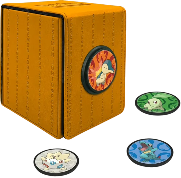Pokémon Ultra Pro Alcove Click Deck Box – Offizielles Johto-Design