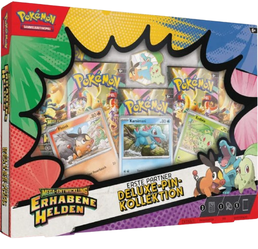 Pokemon Mega Entwicklung Erhabene Helden Deluxe Pin Kollektion Deutsch