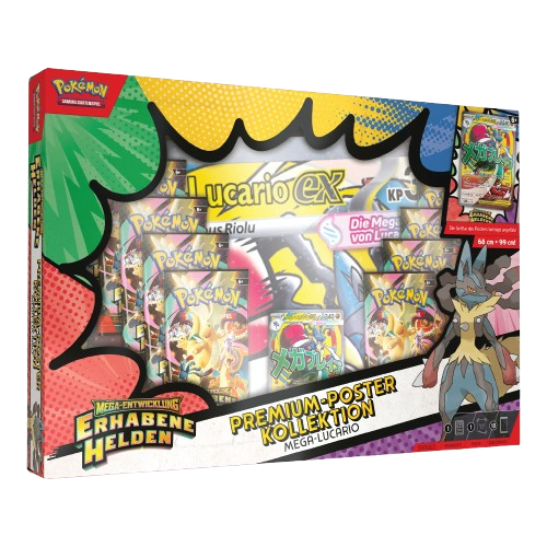 Pokemon Mega Entwicklung Erhabene Helden Premium-Poster-Kollektion Deutsch