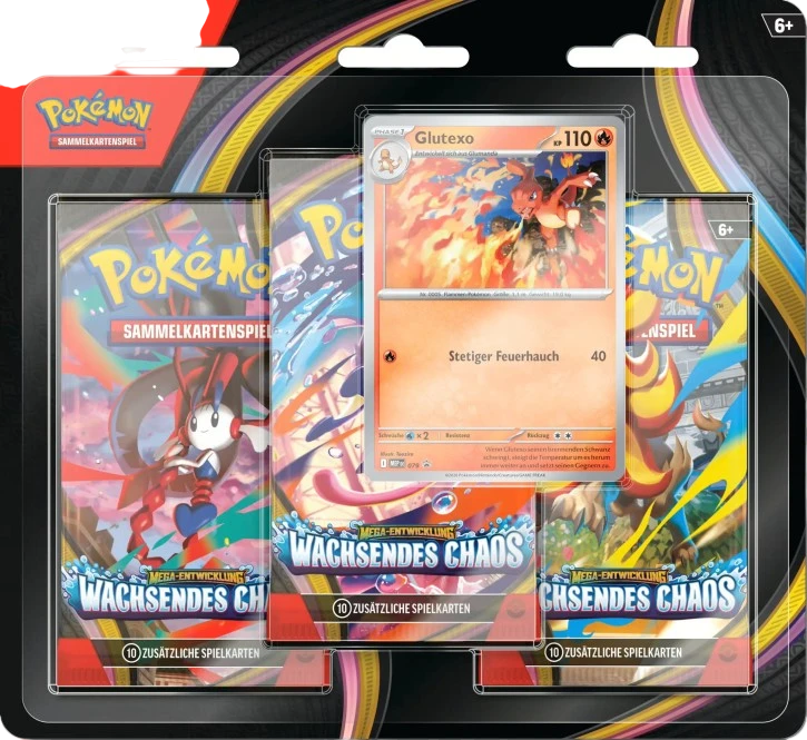 Pokemon Mega Entwicklung Wachsendes Chaos 3er Blister